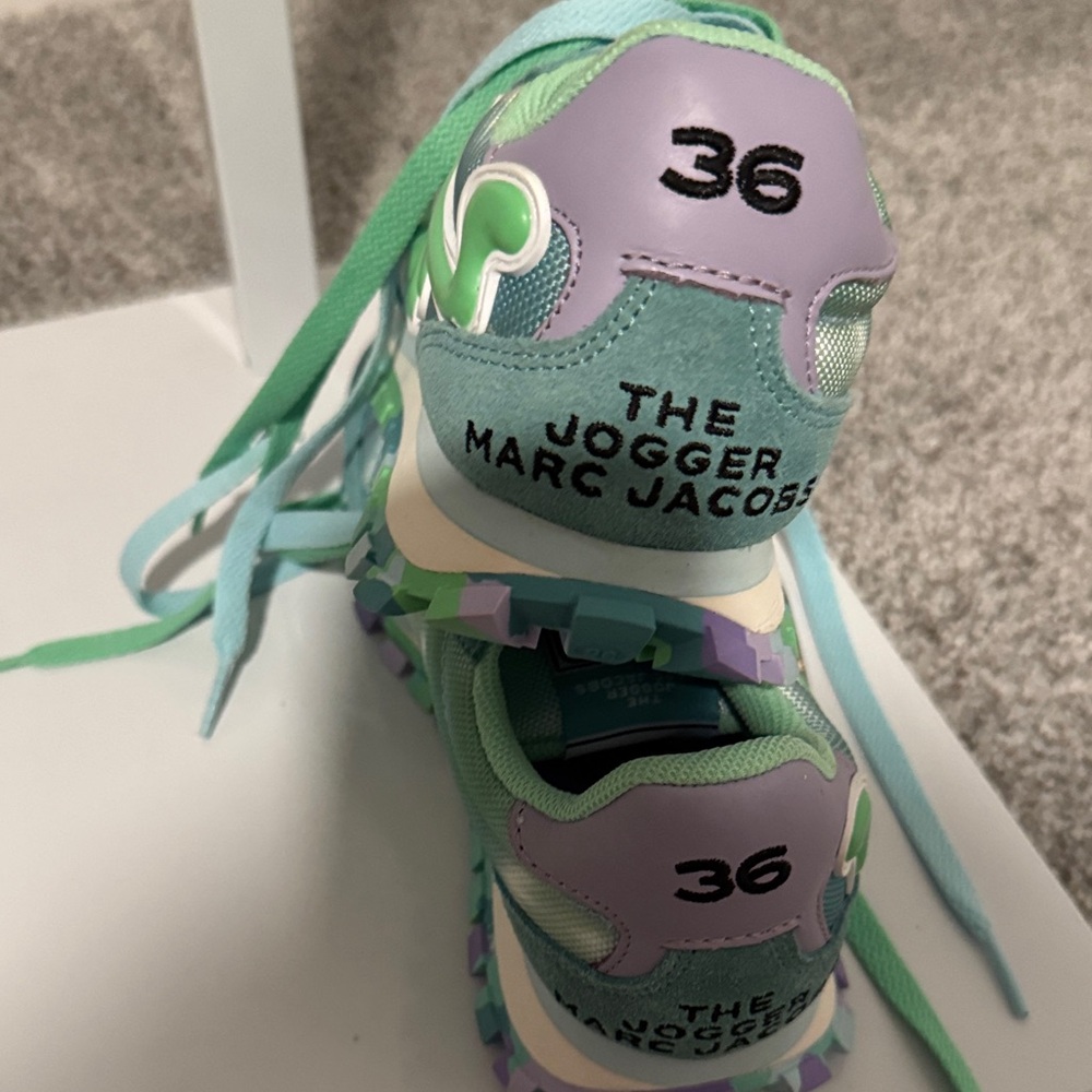 Marc Jacobs Kids Mint & Teal Retro Runner Sneakers - Picture 5 of 10